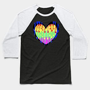 rainbow heart myth goth 23 Baseball T-Shirt
